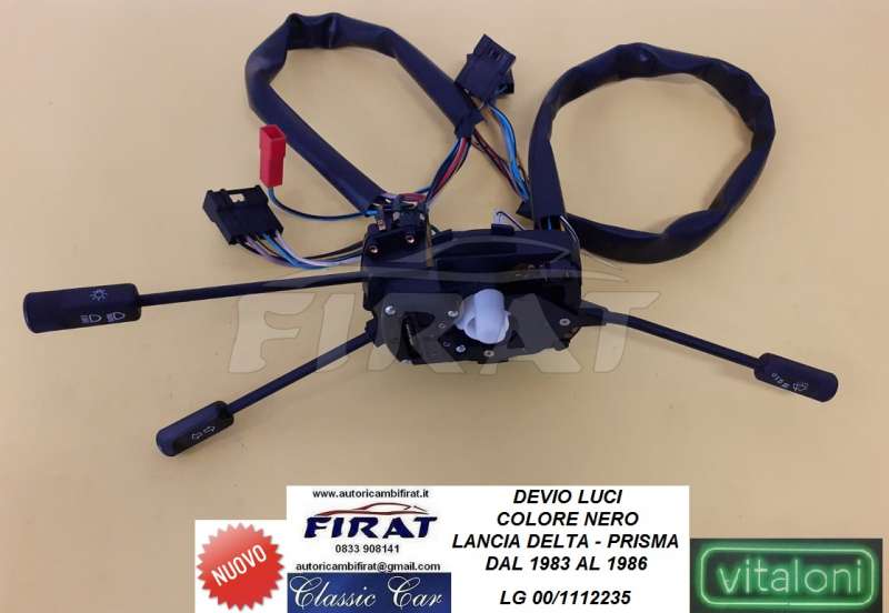 DEVIO LUCI LANCIA DELTA PRISMA 83 - 86 NERO 1112235